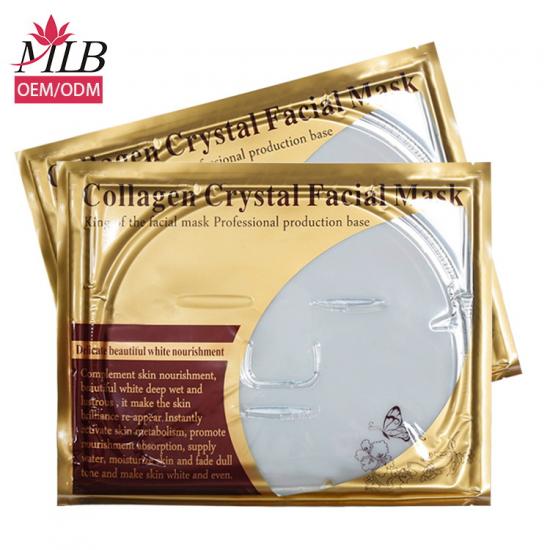 White collagen crystal facial mask