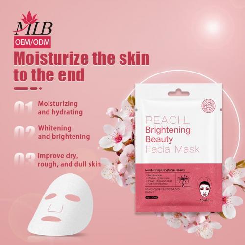 Masque facial éclaircissant à la fleur de pêcher